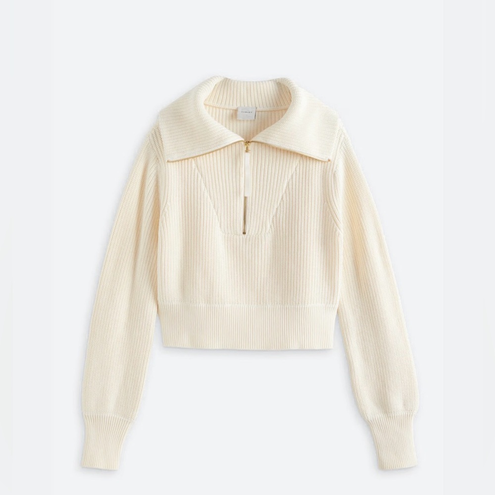 Varley Mentone Creme Neck Sweater - Picture 3 of 6